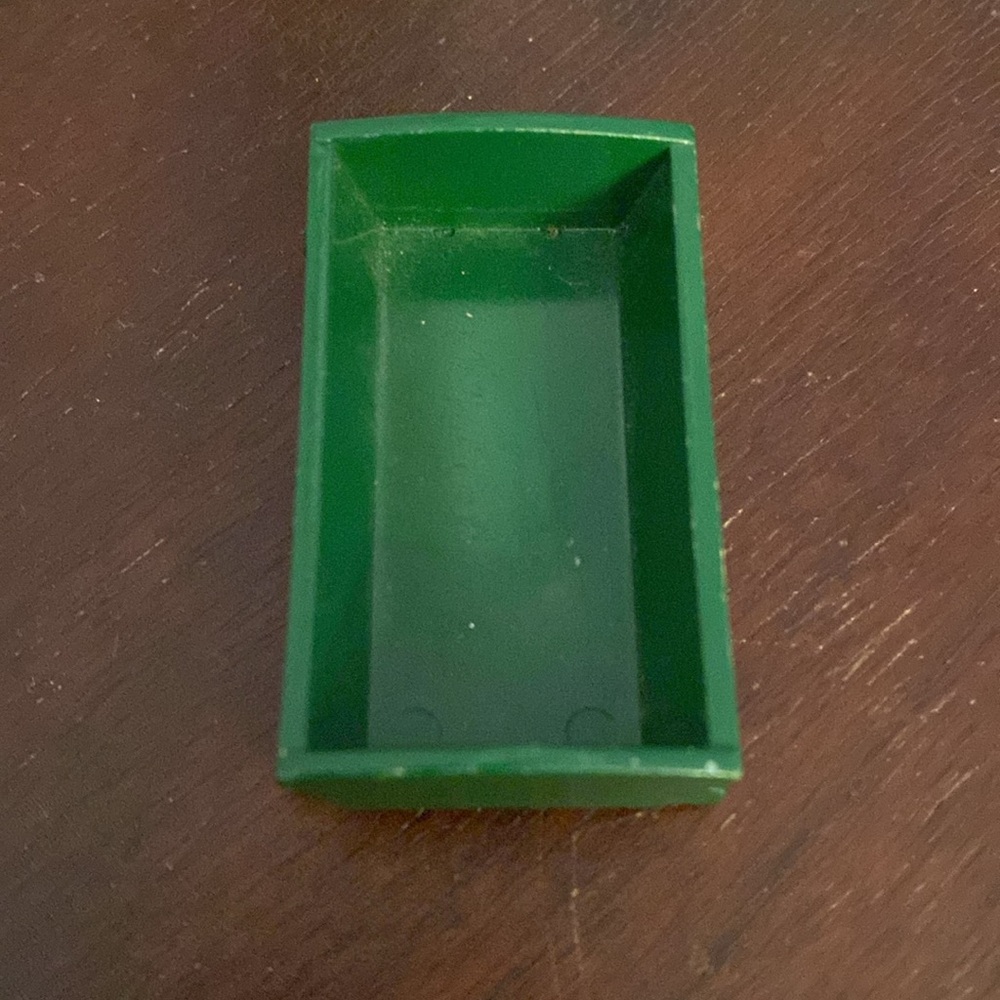 1985 SYLVANIAN FAMILIES EPOCH PLASTIC GREEN ROCKING Crib CRADLE Calico Critters - Picture 3 of 6